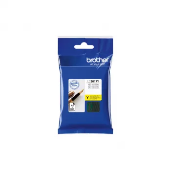 Tinteiro amarelo Brother LC-3617Y, original, capacidade standard, 550 páginas