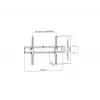 Gembird WM-70T-02 suporte de parede para TV de 37–70 polegadas, máx. 40 kg, VESA 200×200–600×400, inclinação ±12°, distância à parede 5,3 cm, aço, preto