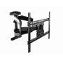 Gembird WM-75ST-01 suporte de parede articulado para TV de 32–75 polegadas, VESA 600×400, máx. 45,5 kg, inclinação -5°–8°, rotação ±50°, aço, preto