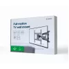Gembird WM-75ST-01 suporte de parede articulado para TV de 32–75 polegadas, VESA 600×400, máx. 45,5 kg, inclinação -5°–8°, rotação ±50°, aço, preto