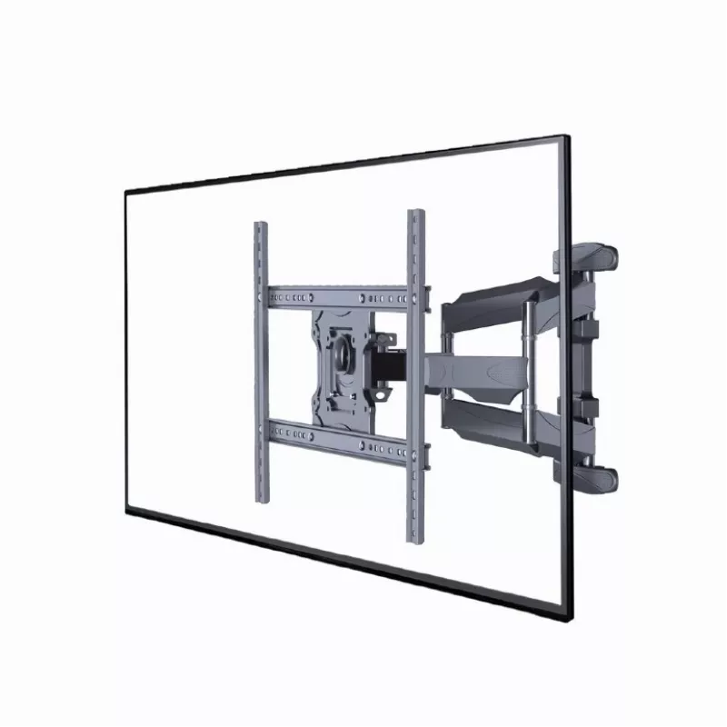 Gembird WM-75ST-01 suporte de parede articulado para TV de 32–75 polegadas, VESA 600×400, máx. 45,5 kg, inclinação -5°–8°, rotação ±50°, aço, preto