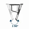 Gembird WM-75ST-01 suporte de parede articulado para TV de 32–75 polegadas, VESA 600×400, máx. 45,5 kg, inclinação -5°–8°, rotação ±50°, aço, preto