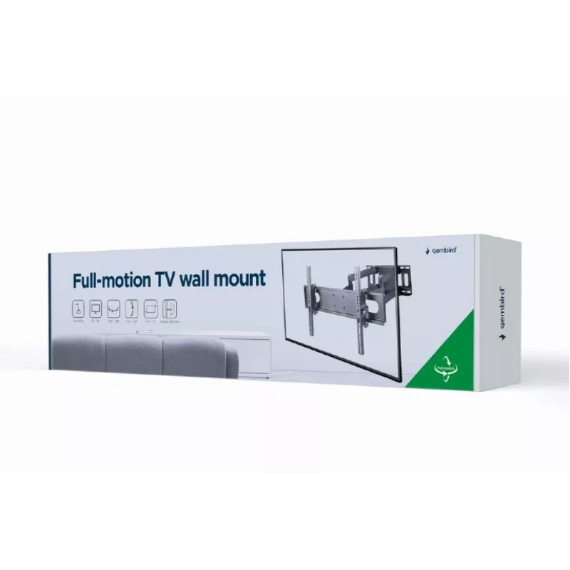 Suporte de parede para TV GEMBIRD WM-70ST-01 para ecrãs de 37