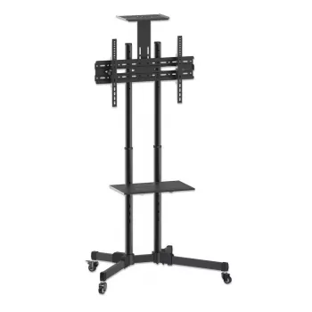 Suporte móvel para TV e monitor MANHATTAN 461238, móvel, preto, altura 1803 mm, VESA 200x200–600x400, máx. 50 kg