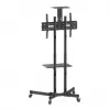 Suporte móvel para TV e monitor MANHATTAN 461238, móvel, preto, altura 1803 mm, VESA 200x200–600x400, máx. 50 kg