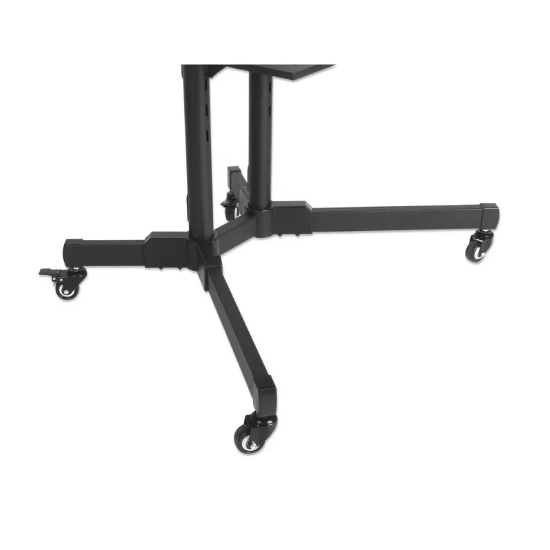 Suporte móvel para TV e monitor MANHATTAN 461238, móvel, preto, altura 1803 mm, VESA 200x200–600x400, máx. 50 kg