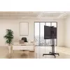 Suporte móvel para TV e monitor MANHATTAN 461238, móvel, preto, altura 1803 mm, VESA 200x200–600x400, máx. 50 kg