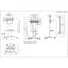 Suporte móvel para TV e monitor MANHATTAN 461238, móvel, preto, altura 1803 mm, VESA 200x200–600x400, máx. 50 kg
