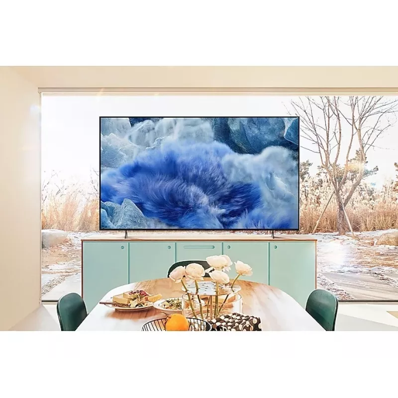 Televisor Samsung QE75Q8FAAU 75 polegadas QLED 4K Ultra HD Dual LED Tizen Wi‑Fi cinzento/titânio