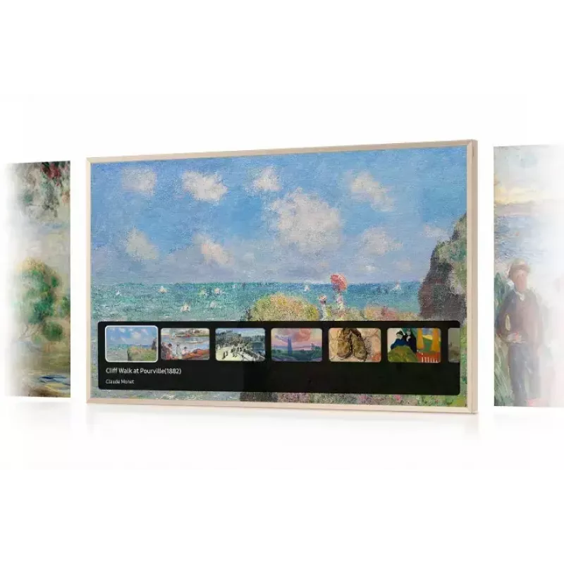 Televisor Samsung QE65LS03FAUXXH 65 polegadas The Frame QLED 4K HDR Smart TV, 3840×2160, Tizen, 120Hz