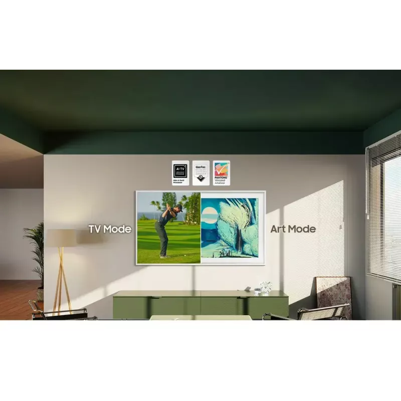 Televisor Samsung QE65LS03FAUXXH 65 polegadas The Frame QLED 4K HDR Smart TV, 3840×2160, Tizen, 120Hz