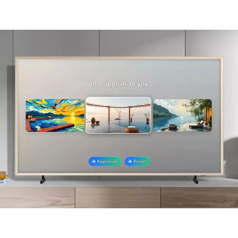 Televisor Samsung QE65LS03FAUXXH 65 polegadas The Frame QLED 4K HDR Smart TV, 3840×2160, Tizen, 120Hz