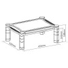 Suporte inteligente ajustável em altura Techly ICA-MS 401