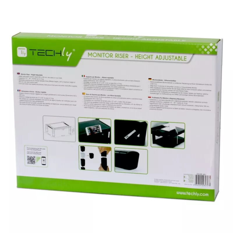 Suporte inteligente ajustável em altura Techly ICA-MS 401