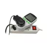 Wattímetro GreenBlue GB202 medidor de potência 0–9999 W, 3600 W máx, 220–240 V, 16 A, ecrã LCD