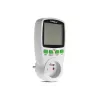 Wattímetro GreenBlue GB202 medidor de potência 0–9999 W, 3600 W máx, 220–240 V, 16 A, ecrã LCD