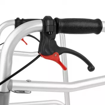 Cadeira de rodas manual TIMAGO JMC-C 3223, estrutura de alumínio, 4 rodas, altura ajustável 79–91 cm, carga máx. 136 kg, largura 595 mm, peso 3,8 kg