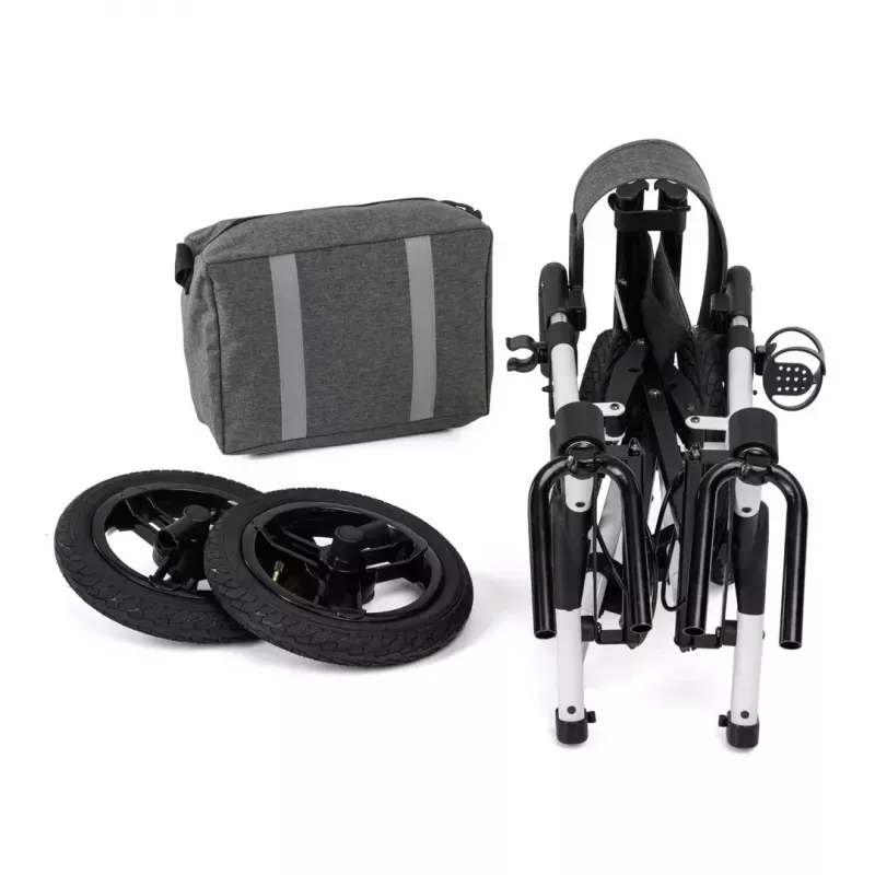 TIMAGO RANGER rollator todo-o-terreno de quatro rodas, prateado