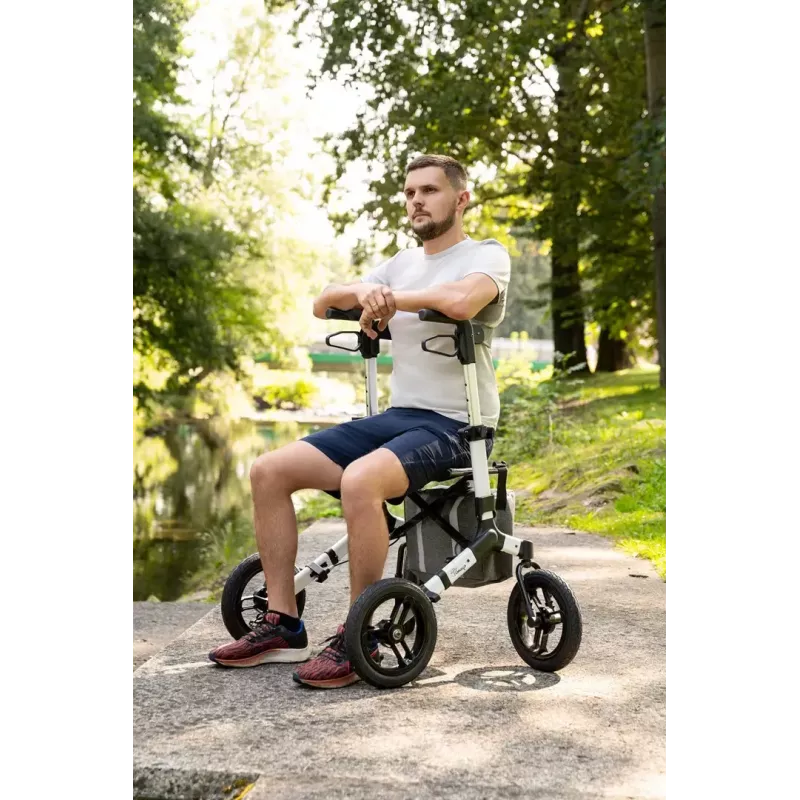 TIMAGO RANGER rollator todo-o-terreno de quatro rodas, prateado