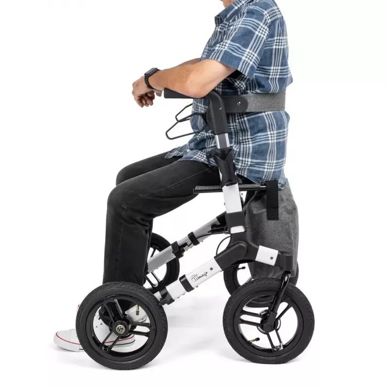 TIMAGO RANGER rollator todo-o-terreno de quatro rodas, prateado