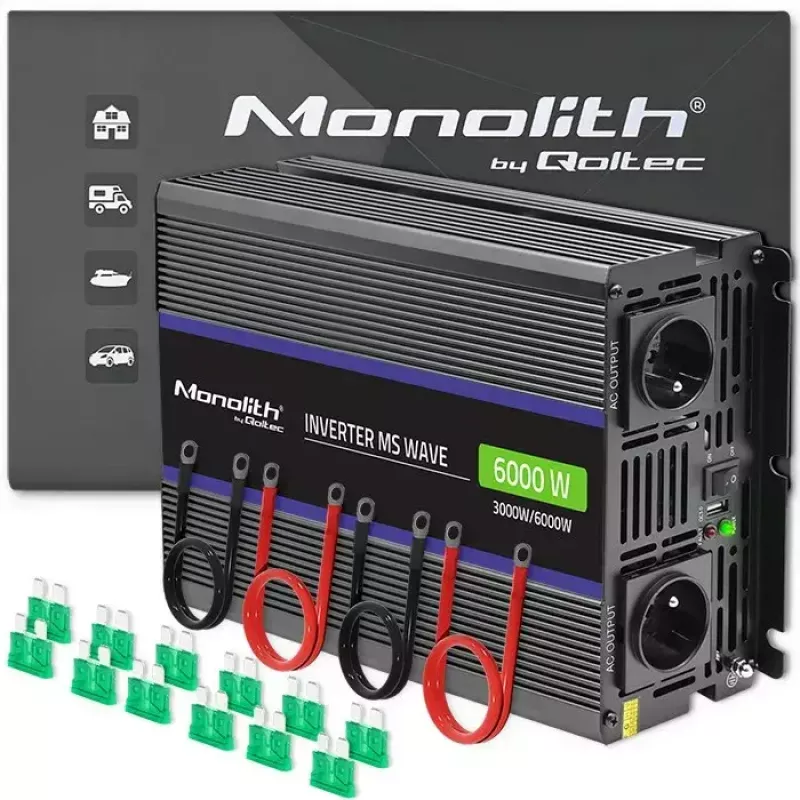 Inversor QOLTEC Monolith 6000 MS 12V para 230V 6000W