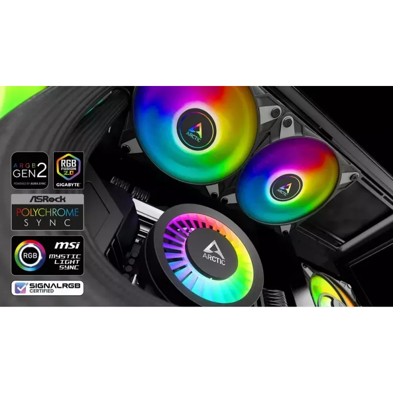 ARCTIC Liquid Freezer III 280 A-RGB - Refrigeração líquida all-in-one para CPU multi-compatível com A-RGB