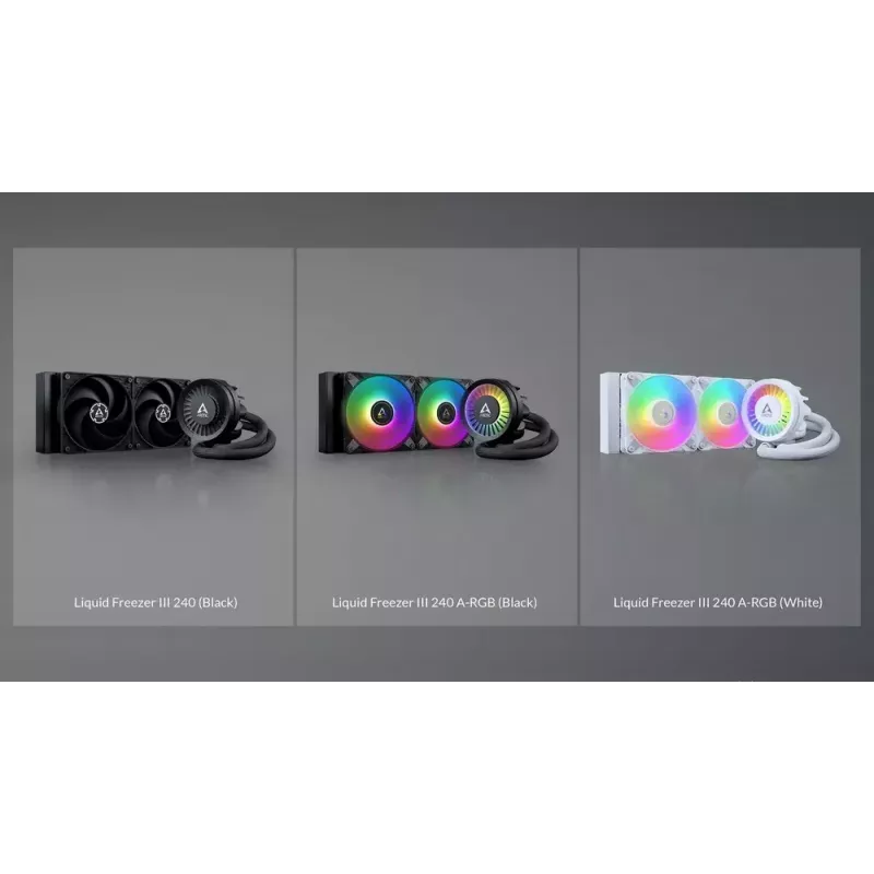 ARCTIC Liquid Freezer III 280 A-RGB - Refrigeração líquida all-in-one para CPU multi-compatível com A-RGB