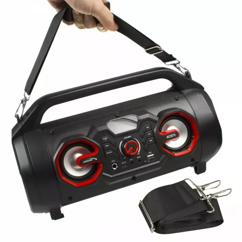 Altifalante portátil Bazooka Audiocore AC875, preto
