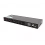 Unidade de distribuição de energia PDU Digitus DN-DP-H-1-8C13 1U preto 16A