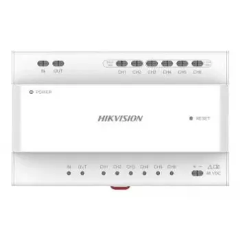 Distribuidor de vídeo Hikvision DS-KAD7060EY, largura 143,7 mm, profundidade 65,9 mm, altura 92,4 mm