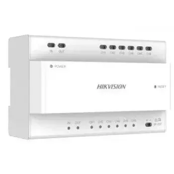 Distribuidor de vídeo Hikvision DS-KAD7060EY-S, largura 143,7 mm, profundidade 65,9 mm, altura 92,4 mm