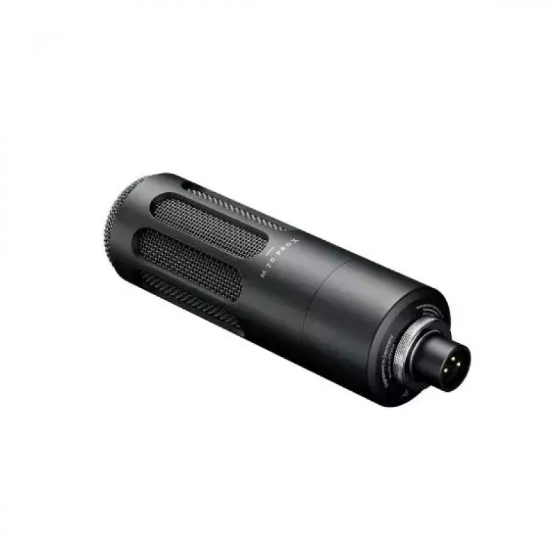 Microfone dinâmico de broadcast Beyerdynamic M 70 PRO X — com fios, resposta de frequência otimizada para voz