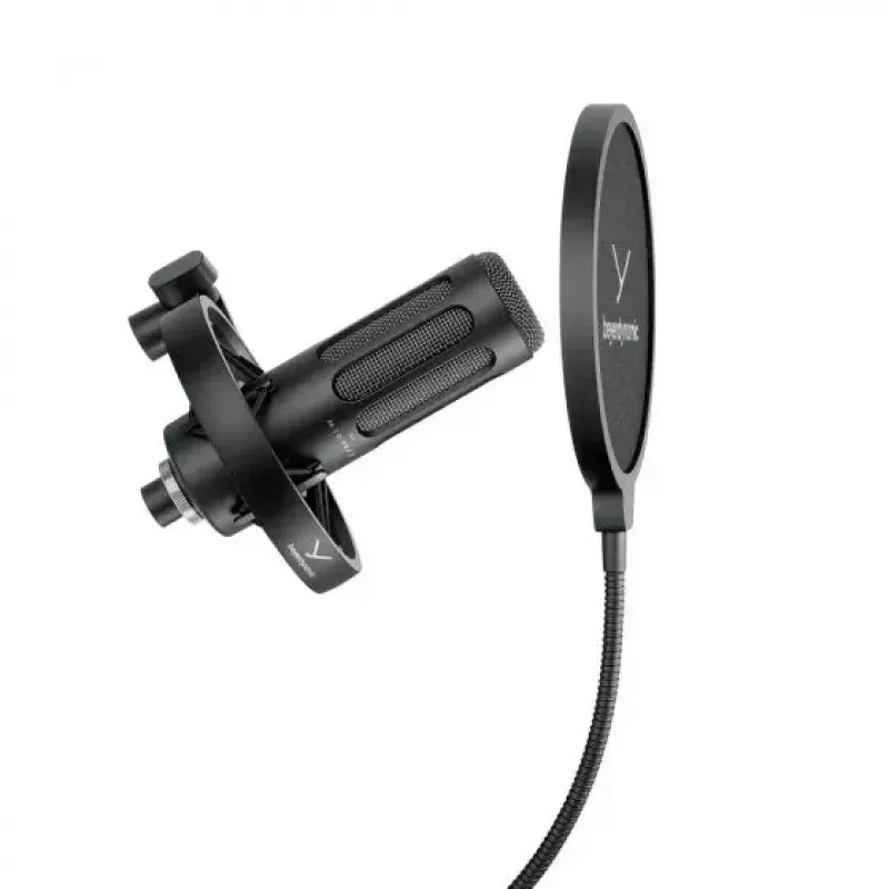 Microfone dinâmico de broadcast Beyerdynamic M 70 PRO X — com fios, resposta de frequência otimizada para voz