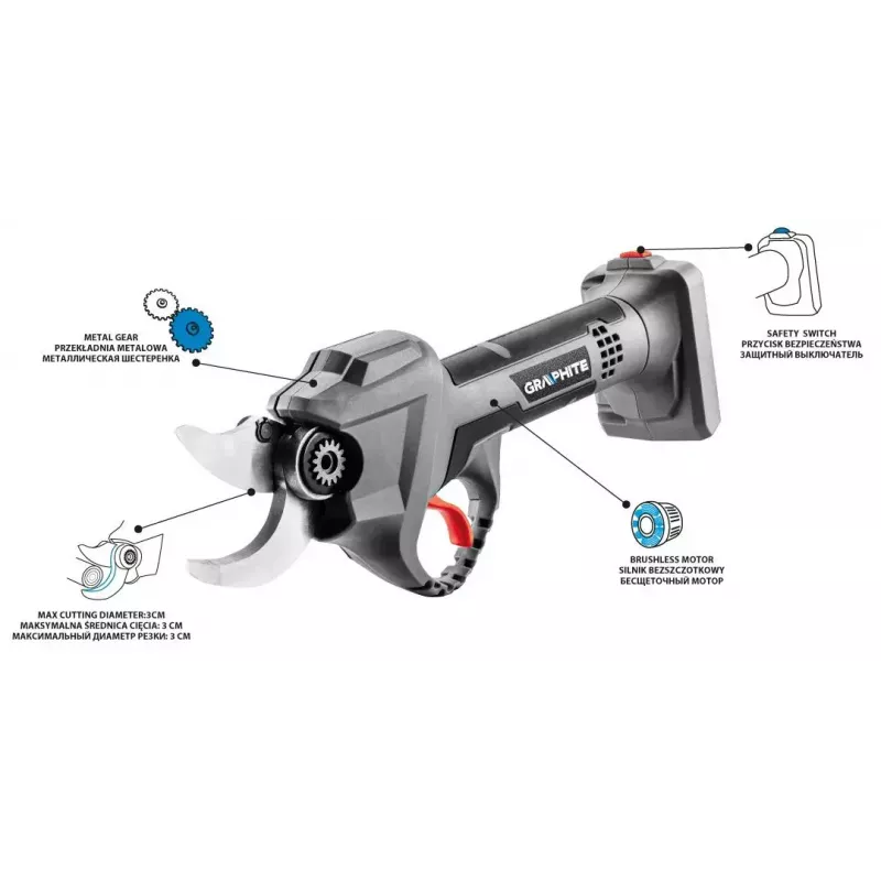 Tesoura de eletricista Graphite 58G029