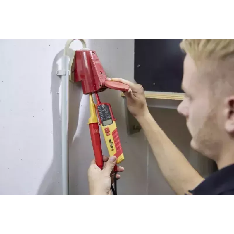 Chave de fendas de teste de tensão Wiha 45217 vermelho amarelo