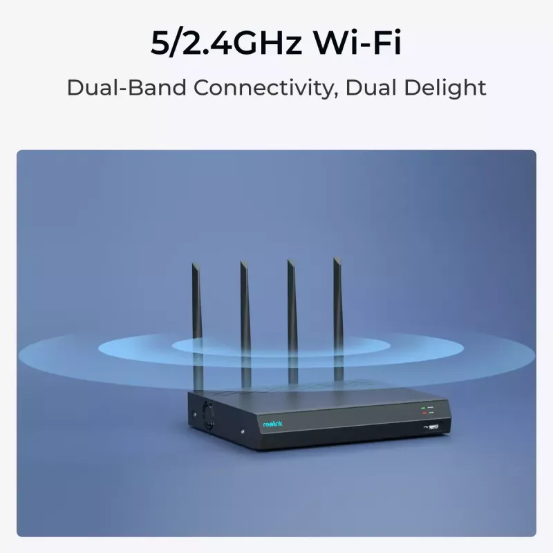 Reolink NVS12W NVR Wi-Fi 6 de 12 canais com suporte 16MP e 2TB HDD