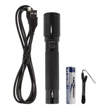 Ansmann Future T400FR lanterna, 400 lm, IPX4, preta
