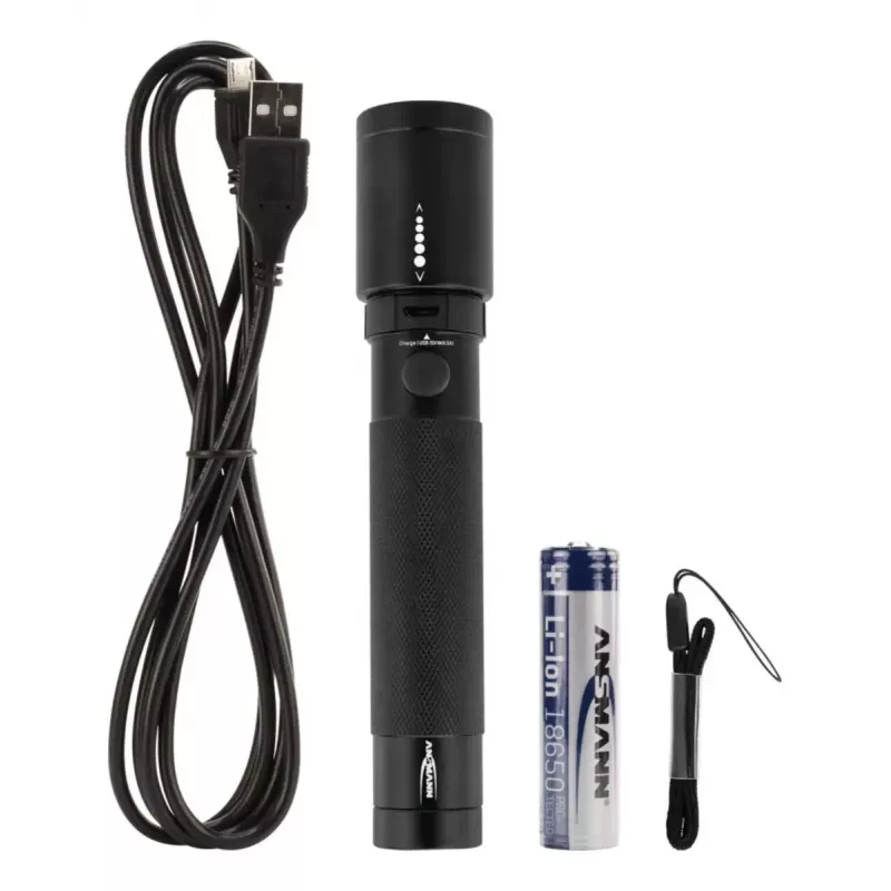 Ansmann Future T400FR lanterna, 400 lm, IPX4, preta