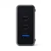 Carregador móvel Satechi ST-TC100GM-EU, 100 W, 2× USB-C, entrada AC 100–240 V, cinzento
