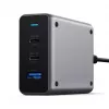 Carregador móvel Satechi ST-TC100GM-EU, 100 W, 2× USB-C, entrada AC 100–240 V, cinzento