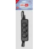 Activejet COMBO-IEC-3G/1.5M extensão elétrica, 3 tomadas tipo E (UTE), 10 A, 1,5 m, preta
