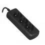 Activejet COMBO-IEC-3G/1.5M extensão elétrica, 3 tomadas tipo E (UTE), 10 A, 1,5 m, preta