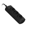 Activejet 3GNU-1.5M-C régua de tomadas com cabo, 1,5 m, preta