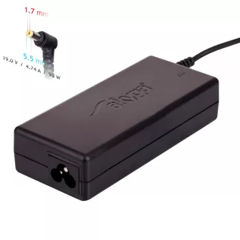 Fonte de alimentação para portátil Akyga AK-ND-12 para Acer, 90 W, 19 V / 4,74 A, 5,5 x 1,7 mm