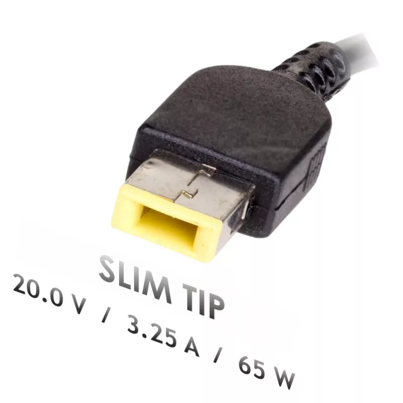 Fonte de alimentação para portátil Akyga AK-ND-24 para Lenovo, 65 W, 20 V, 3,25 A, Slim Tip
