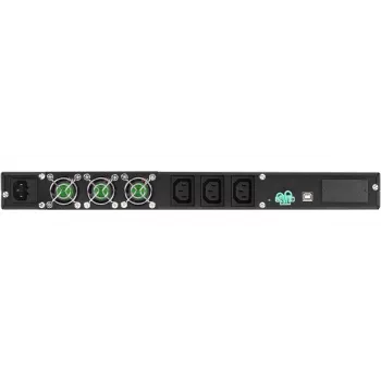 UPS para rack PowerWalker VFI 1000R/1U — dupla conversão online, 1 kVA (800 W), 3 saídas C13, 1U, 12,6 kg