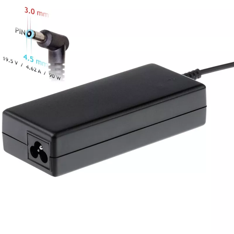 Fonte de alimentação para portátil Akyga AK-ND-53 19,5 V / 4,62 A, 90 W, ficha 4,5 x 3,0 mm com pino, para Dell