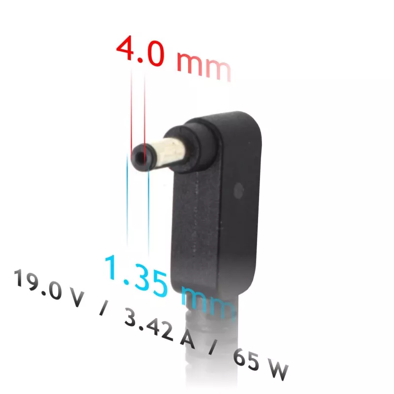 Fonte de alimentação para portátil Akyga AK-ND-55 19 V / 3,42 A, 65 W, ficha 4,0 x 1,35 mm, para Asus
