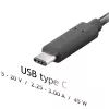 Fonte de alimentação para portátil USB-C Akyga AK-ND-60 45 W, Power Delivery, 5–20 V, 1,2 m