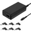 Fonte de alimentação universal para portátil Akyga AK-NU-12 65 W, 18,5–20 V, 6 fichas intercambiáveis, preto